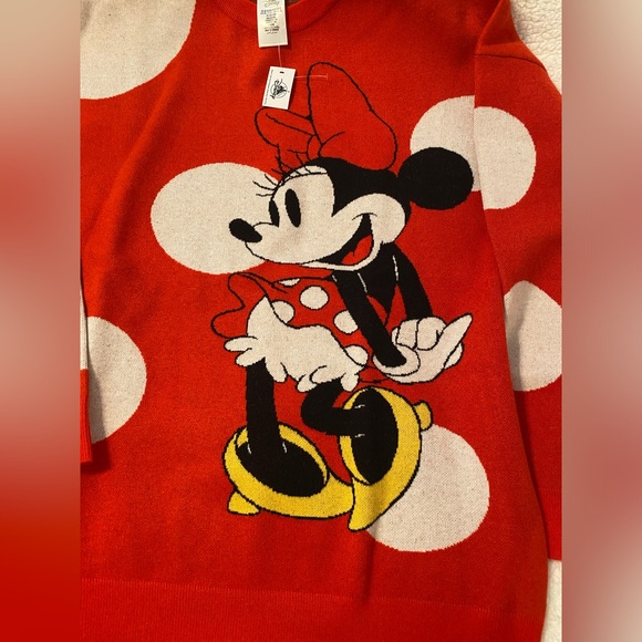 Disney Parks Minnie Mouse knit pullover sweater 1X NWT - Picture 7 of 8